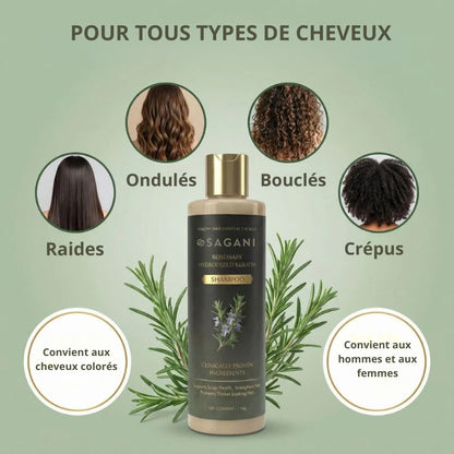 Shampoing activateur de croissance au romarin