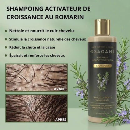 Shampoing activateur de croissance au romarin